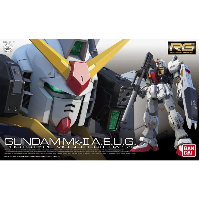 Аниме Костюм мобильного воина RG 1/144 AEUG RX 178 Mark II гундама собрать модель с Juguetes