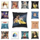 Наволочка для подушки Николаса Кейджа, домашние декоративные подушки с Иисусом и мемом, декоративная подушка для дивана с двусторонним принтом