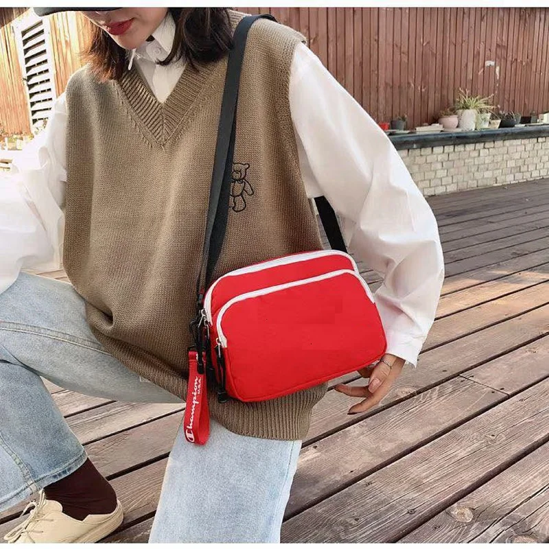 

New Fashion Canvas Bag High Quality Unisex Sport Bag Brand Simple Design Sport Bag Mini Gym Waist Bag With Zipper Pocket Bag