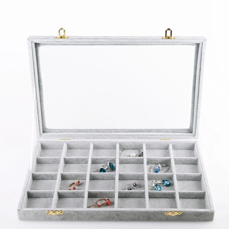Oirlv Necklace Box Pendant Box Ring Earrings Box Multifunctional Jewelry Storage Case Jewelry Organizer