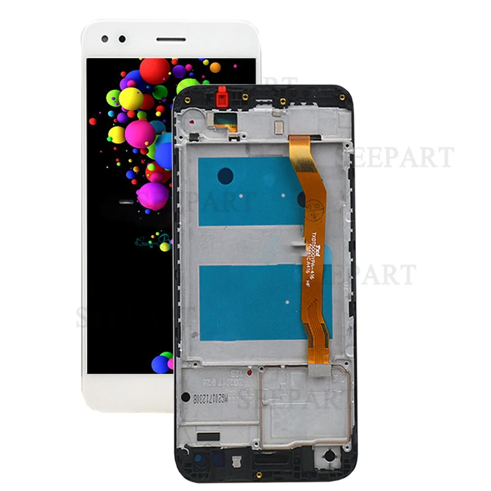 new screen for huawei p9 lite mini lcd display touch screen digitizer sla l22 lcd frame replacement for huawei p9 lite mini free global shipping