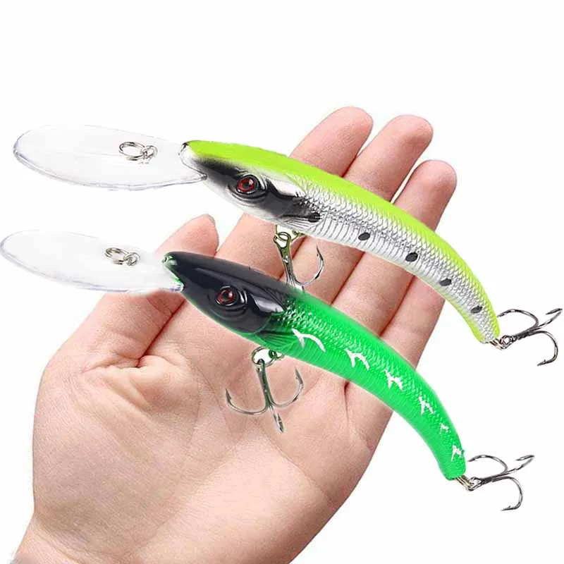 

New 1 PCS 15.5cm / 16.3g Wobbler Fishing Lure Big Crank Bait Minnow Bass Trolling Artificial Bait Pike Carp Lures Fishing