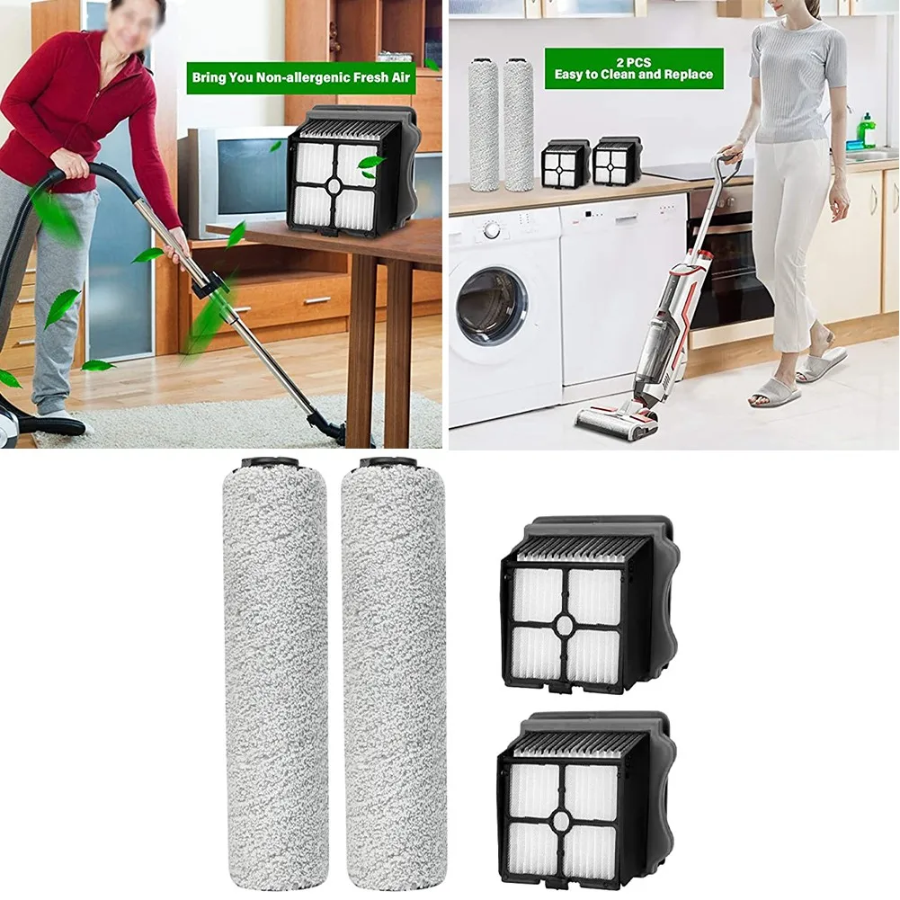 

2 X Brush Rollers 2 X Vacuum Filters For TINECO FW25M-01, HF20E-01 Vacuum Cleaner *100% Brand New And High Quality
