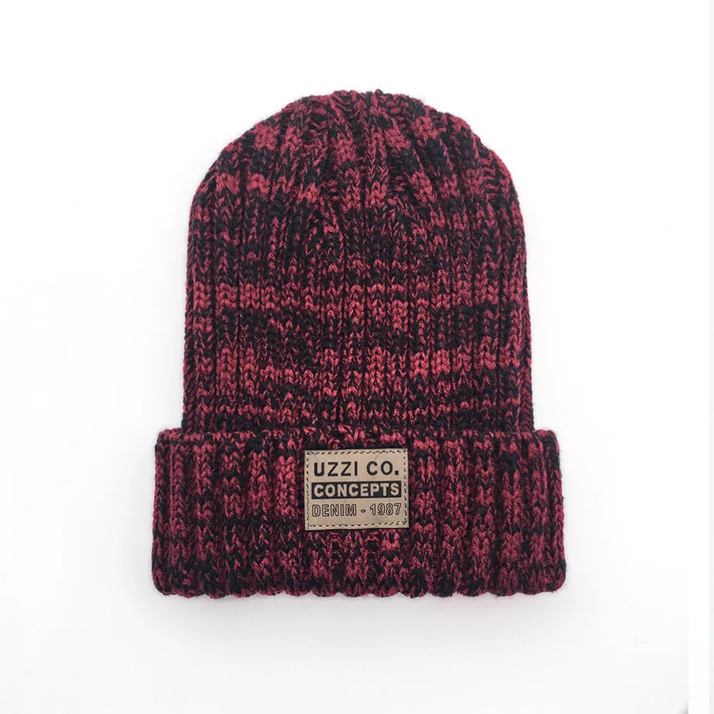 Новинка 2019 шапка для пар мужчин и женщин плотная вязаная смешанных цветов с