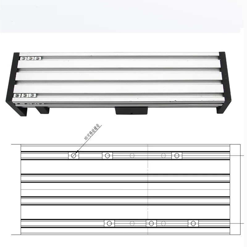 Модуль линейного слайда для стола синхронный ремень Электрический слайд