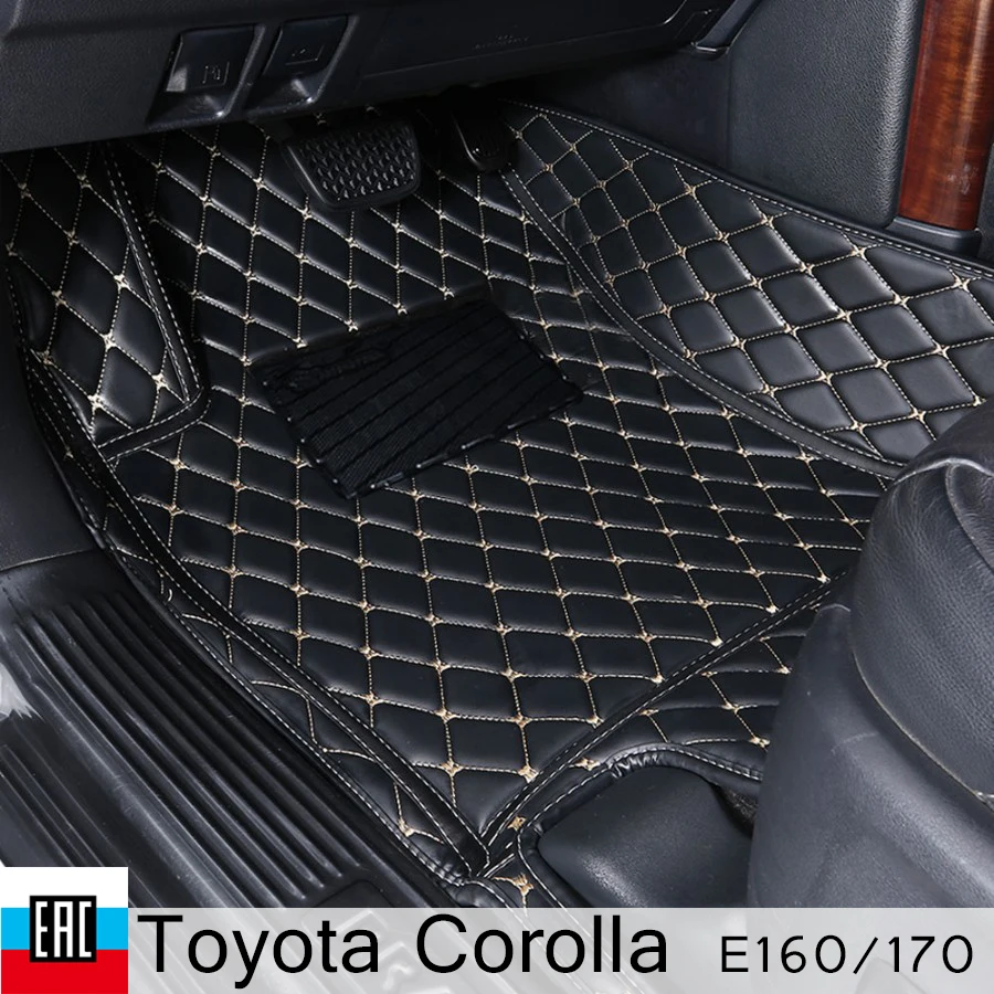 Коврик для авто Toyota Corolla E160/E170 лево руль 2012 2018 аксессуары из экокожи в салон