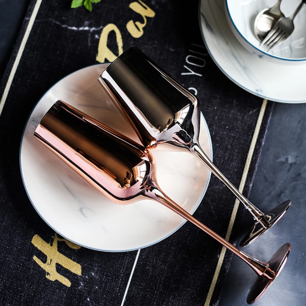 Бокал для вина цвета розового золота бокал напитков шампанского вечеринок воды