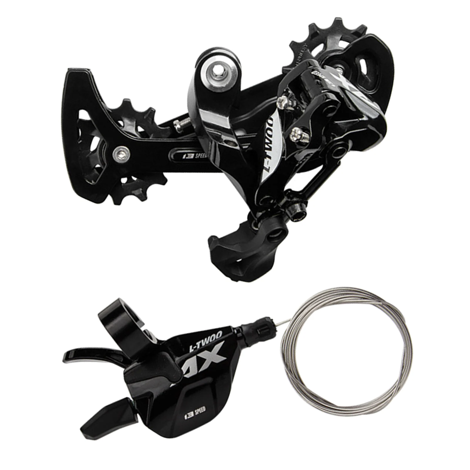 

Bike Rear Derailleur Long Cage Direct Mount Right Shifter Transmission Kit