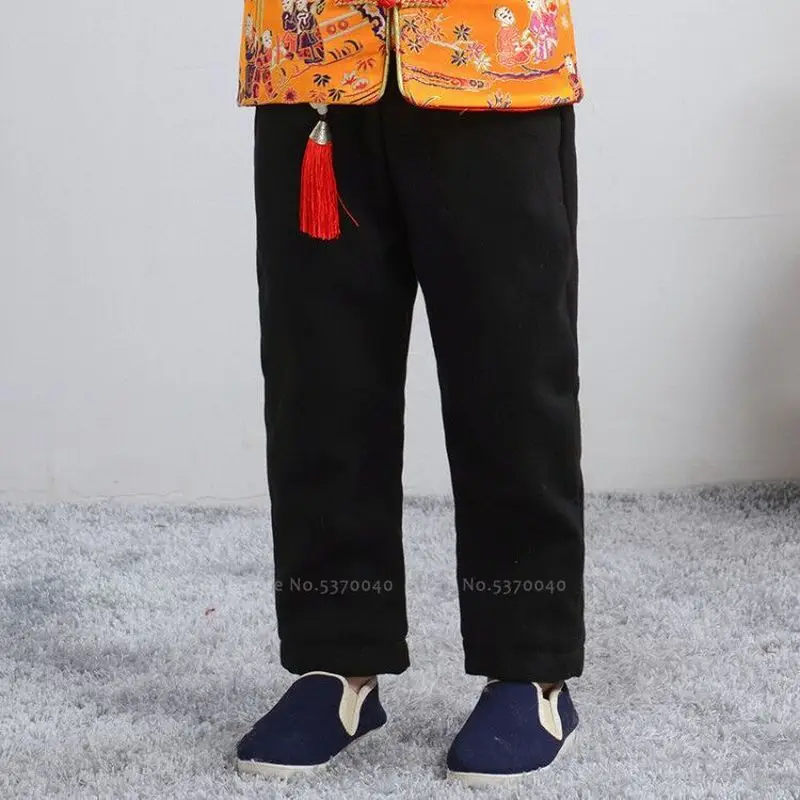 Традиционный китайский новогодний Детский костюм Тан детское платье-Ципао для