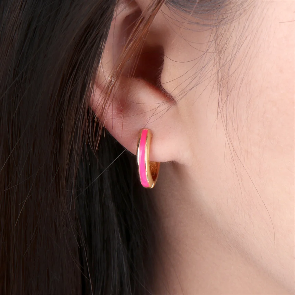 

Цветные фотообои для женщин новые круглые высококачественные Медные красочные серьги с золотым покрытием ювелирные изделия для вечеринки