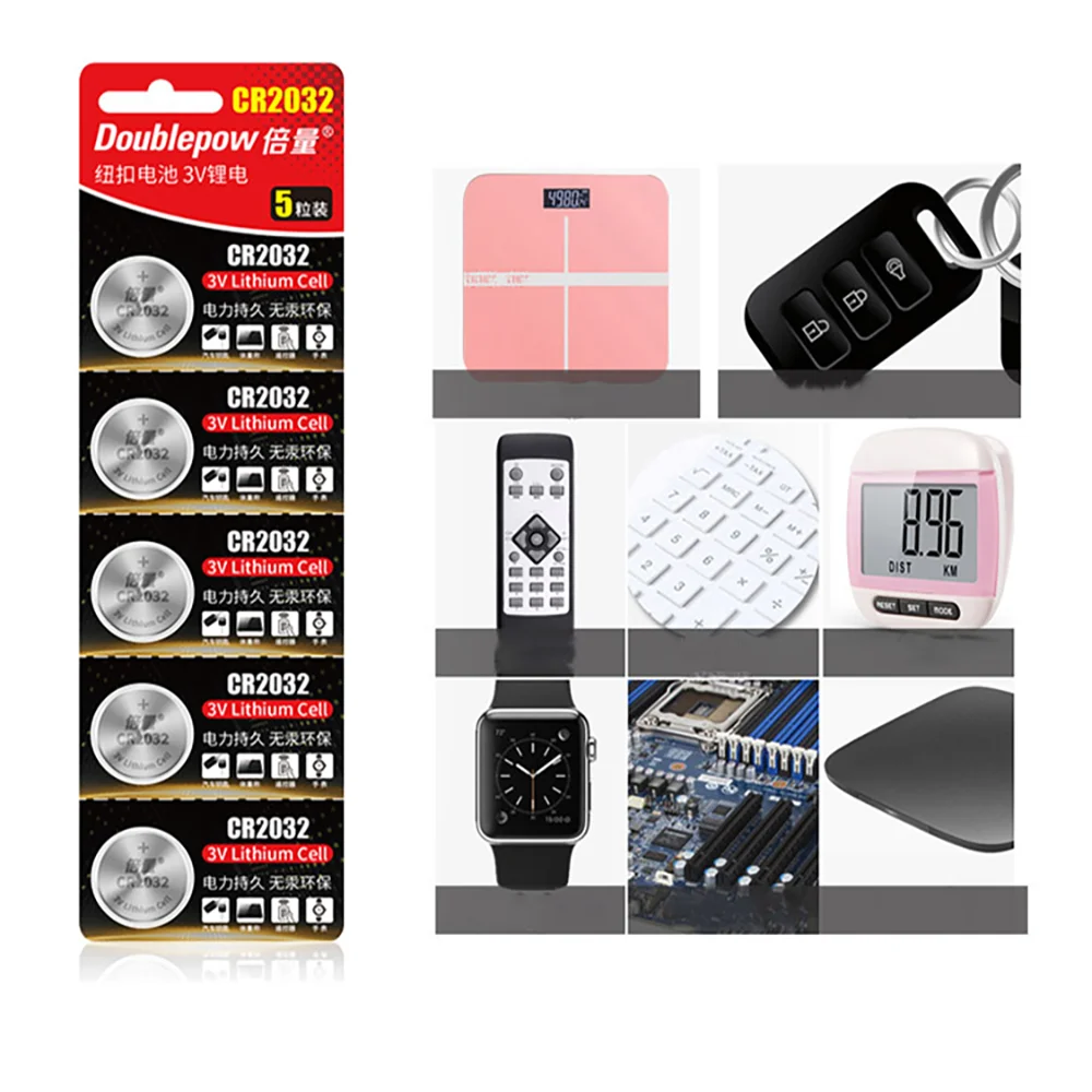 Оригинальные литиевые батареи CR2032 для часов игрушек пультов дистанционного