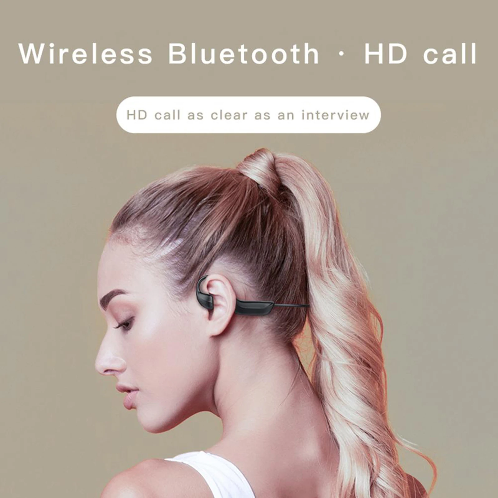 G-100 наушники с костной проводимостью Bluetooth 5 1 микрофоном и защитой от пота для