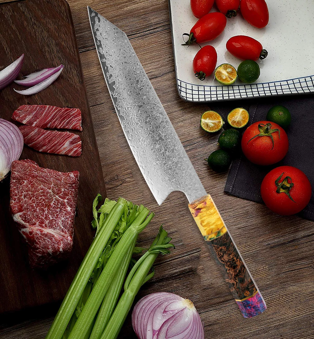 XITUO Chef Knife 8" inch Damascus Steel Professional Japanese Kitchen Knife Sharp Cleaver Kiritsuke Gyuto Santoku Cooking Tools