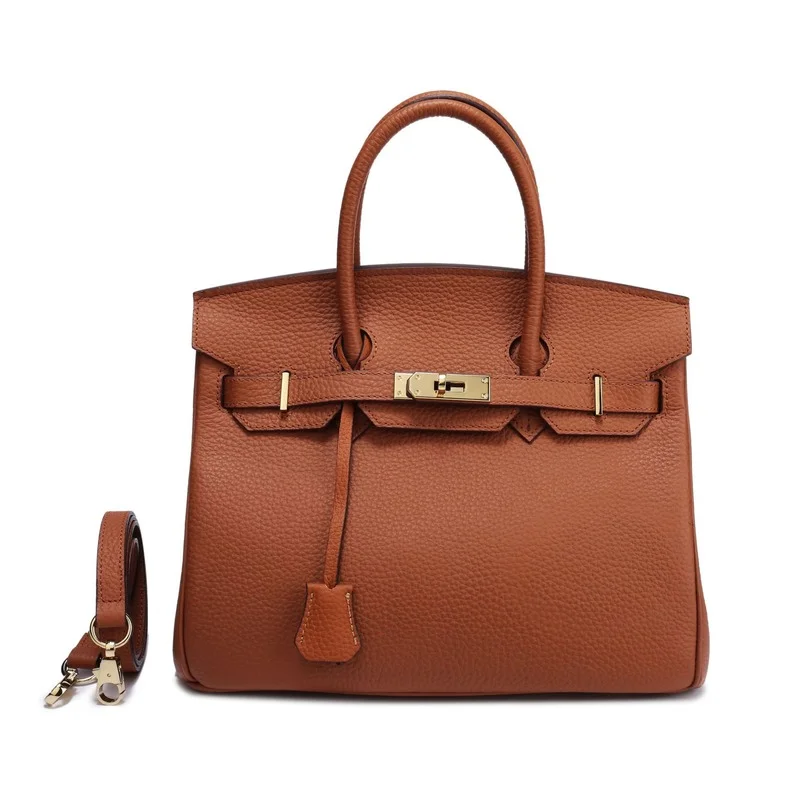 

2021 new leather women's bag fashion litchi pattern platinum bag women's handbag single shoulder bag diagonal span bag