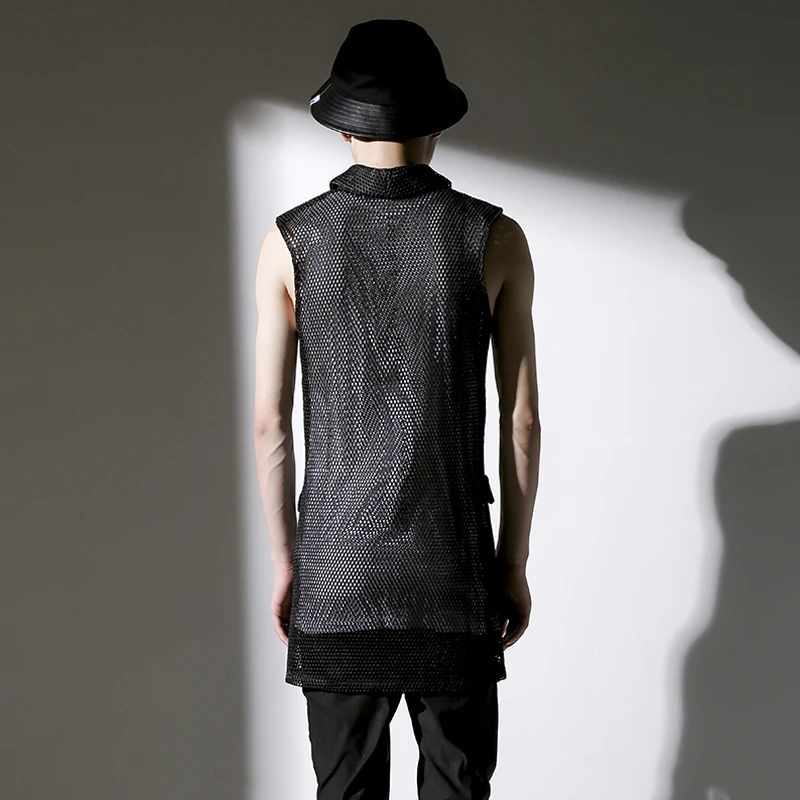 S ~ 5XL! Новинка 2018 мужской GD модный персональный сетчатый ночной развлекательный