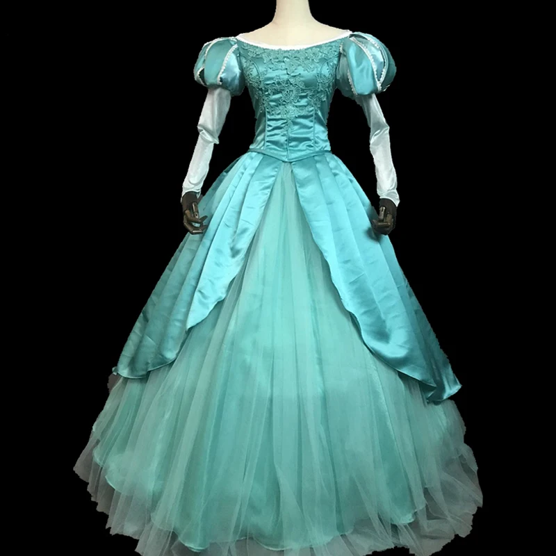 Русалочка Ариэль принцесса платья маскарадный костюм русалка женское платье в