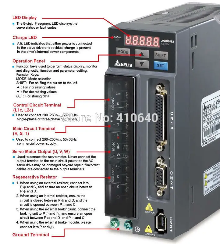 Распродажа 1500 кВт Delta 3000 Вт Серводвигатель ECMA-E21315RS и приводной ASD-B2-1521-B с кабелем об/мин