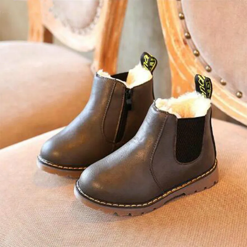 Модные детские ботинки Осень зима новые удобные ручной работы для девочек