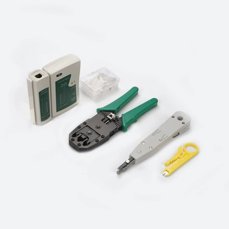 

8Pcs/Set RJ45 RJ11 RJ12 CAT5 Portable LAN Network Repair Tool Kit Utp Network Cable Tester Plier Crimping Tool
