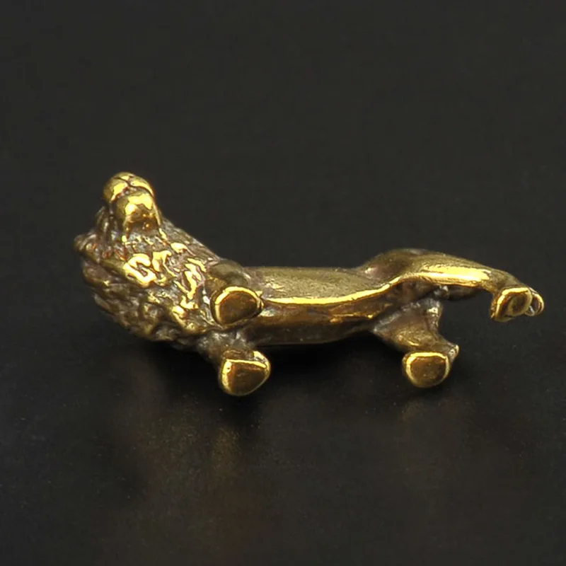 Винтажный медный маленький брелок со львом мужские подвески для автомобильных