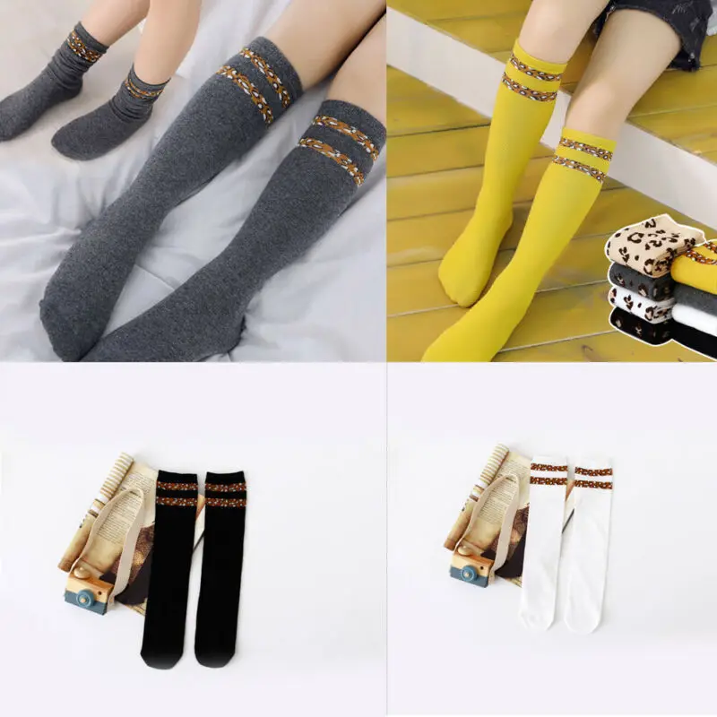 Модные Детские Полосатые чулки для малышей милые детские носки-кубики девочек