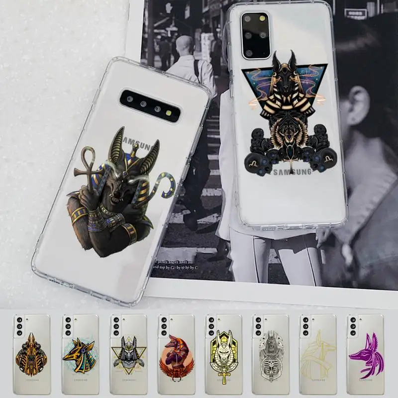 

Egypt Death Anubis Phone Case For Samsung A 10 20 30 50s 70 51 52 71 4g 12 31 21 31 S 20 21 plus Ultra