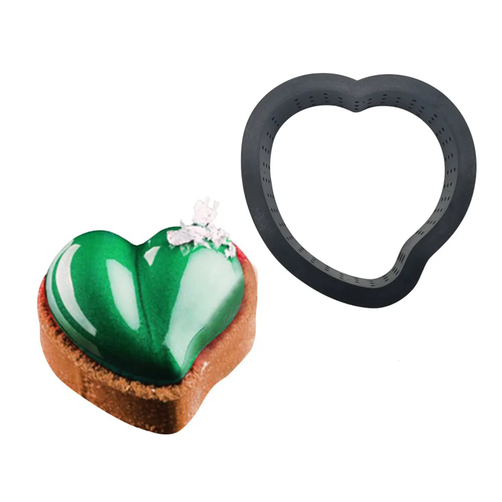 

8pcs Cake Mold Mousse Circle Cutter Decorating Tool French Dessert DIY Perforated Ring Non Stick Bakeware ANDF889