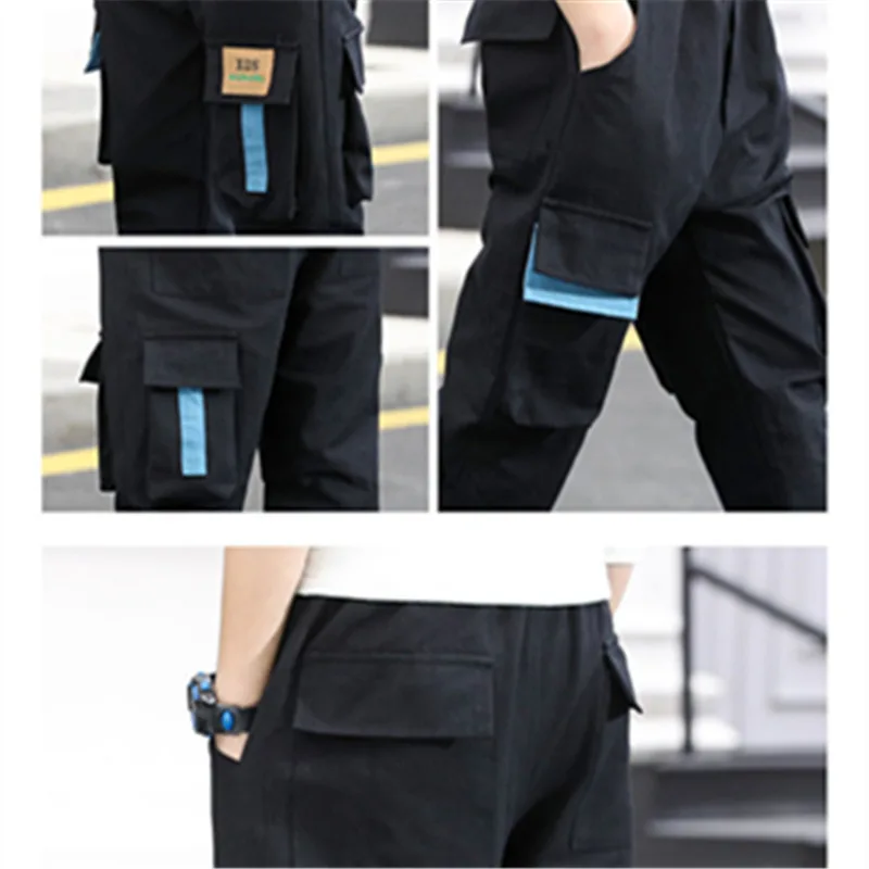 

Boys Cargo Pants Korean Style Fashion Spring Autumn Cotton Sport Pants Children Leisure Trousers Kids Clothes Boys 7 8 to 12Year
