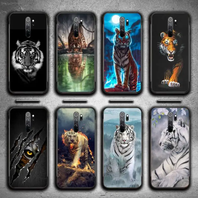 

Cute Tiger Print Phone Case For Redmi 7 8 9 A K20 30 Pro Note 8 9 Pro 9s