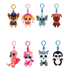 Брелок Ty большие блестящие глаза, детская игрушка, единорог, лиса, сова, собака, кошка, плюшевая игрушка, коллекционные рождественские подарки, 4 дюйма 10 см