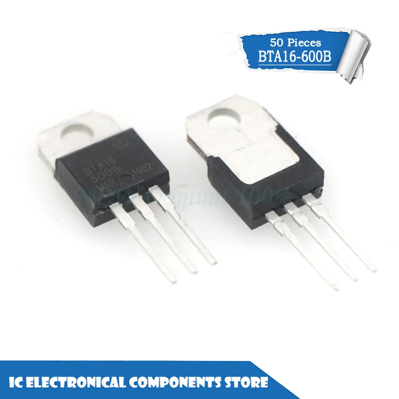 

New original 50pcs/lot BTA16-600B TO-220