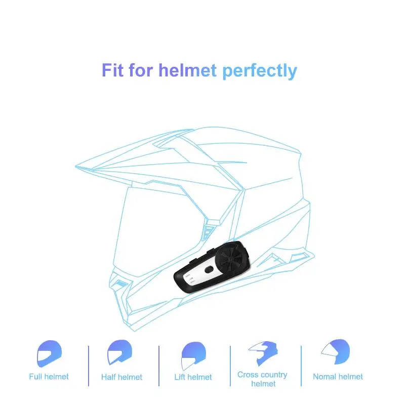 Беспроводная гарнитура для мотоциклетного шлема CAREUD M61 Bluetooth 5 0 класс 6
