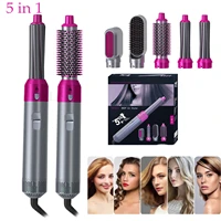 5 in 1 hair dryer hair straightener heat comb automatic hair curler professional curling iron styling tools hair dryer household
