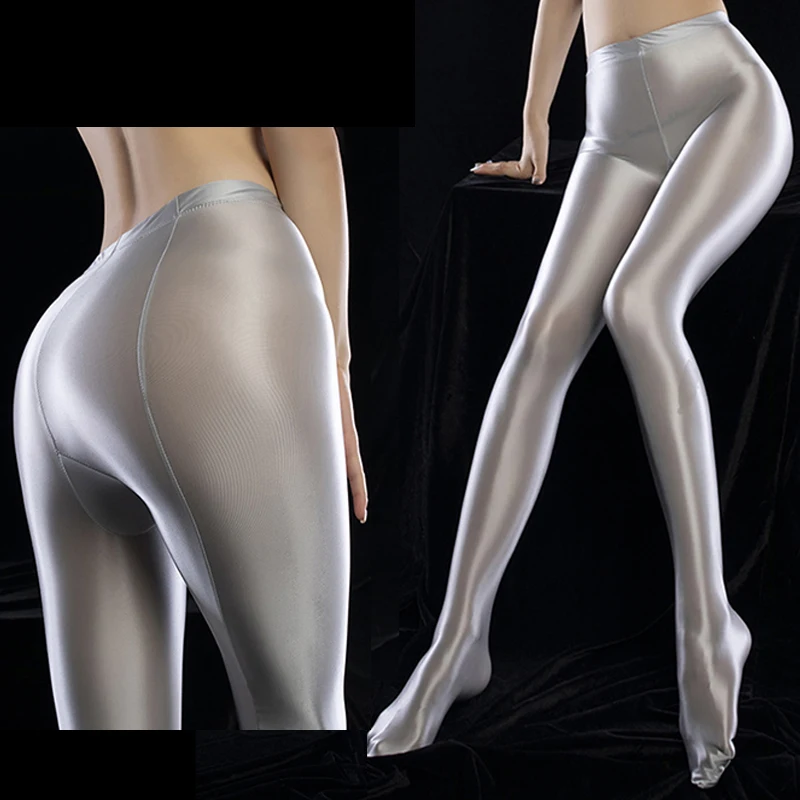 

Пикантные блестящие глянцевые женские облегающие блестящие колготки бесшовные колготки чулки нейлоновые Суперэластичные шелковые Чулочн...