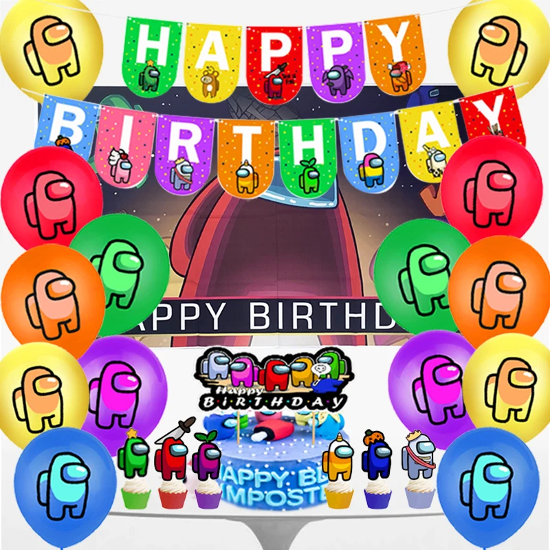 1 набор игровых тематических воздушных шаров мультяшных растений цельный баннер