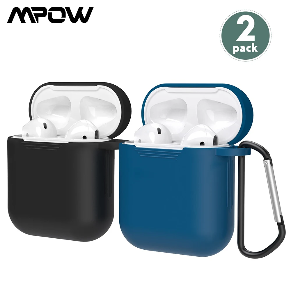 Силиконовый защитный чехол Mpow для Apple AirPods 1/2 2 упаковки переносной