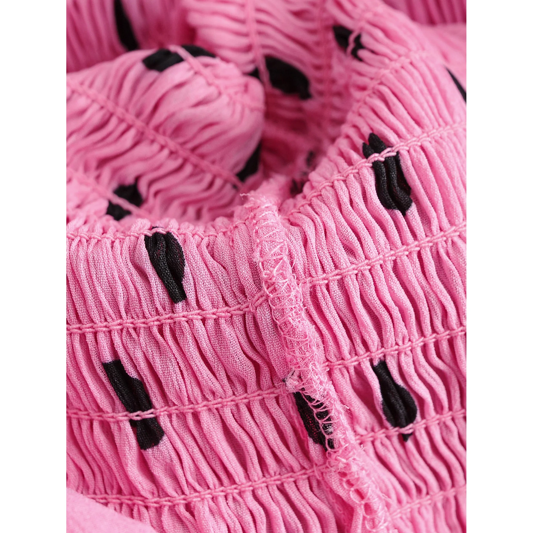 Za 2019 модное сексуальное мини-платье для женщин розовое красное черное в горошек с