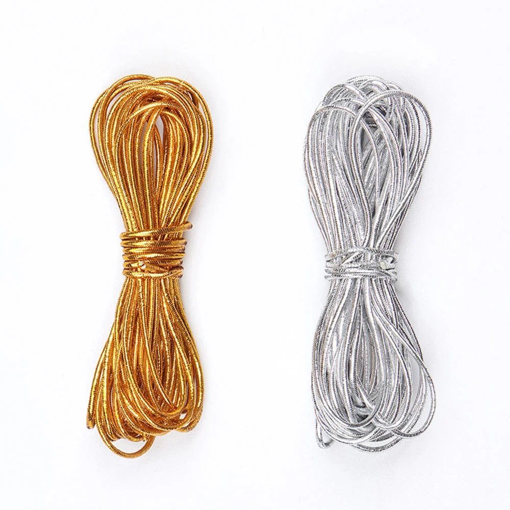 

Hot Girl Dirty braid Decoration Gold Hair Rope Braiding Hair Styling Shimmer Stretchable Elastic Cord Hair Accessories