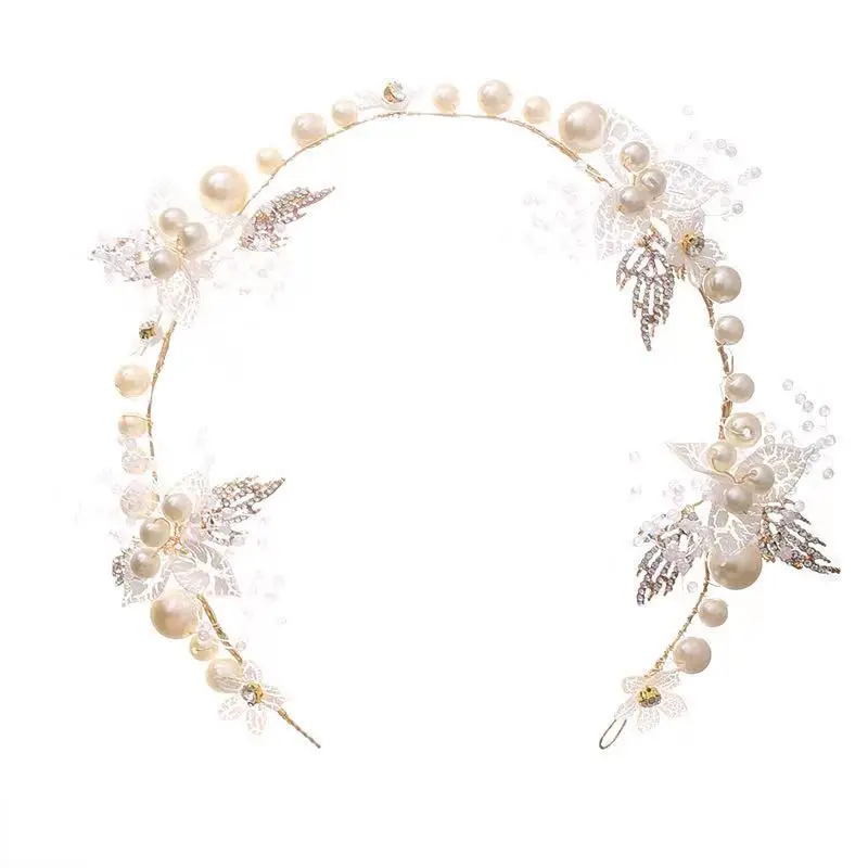 

Children's wreath headdress Super fairy princess Mori Korean girl's headband flower show Bride's bridesmaid hair accessories