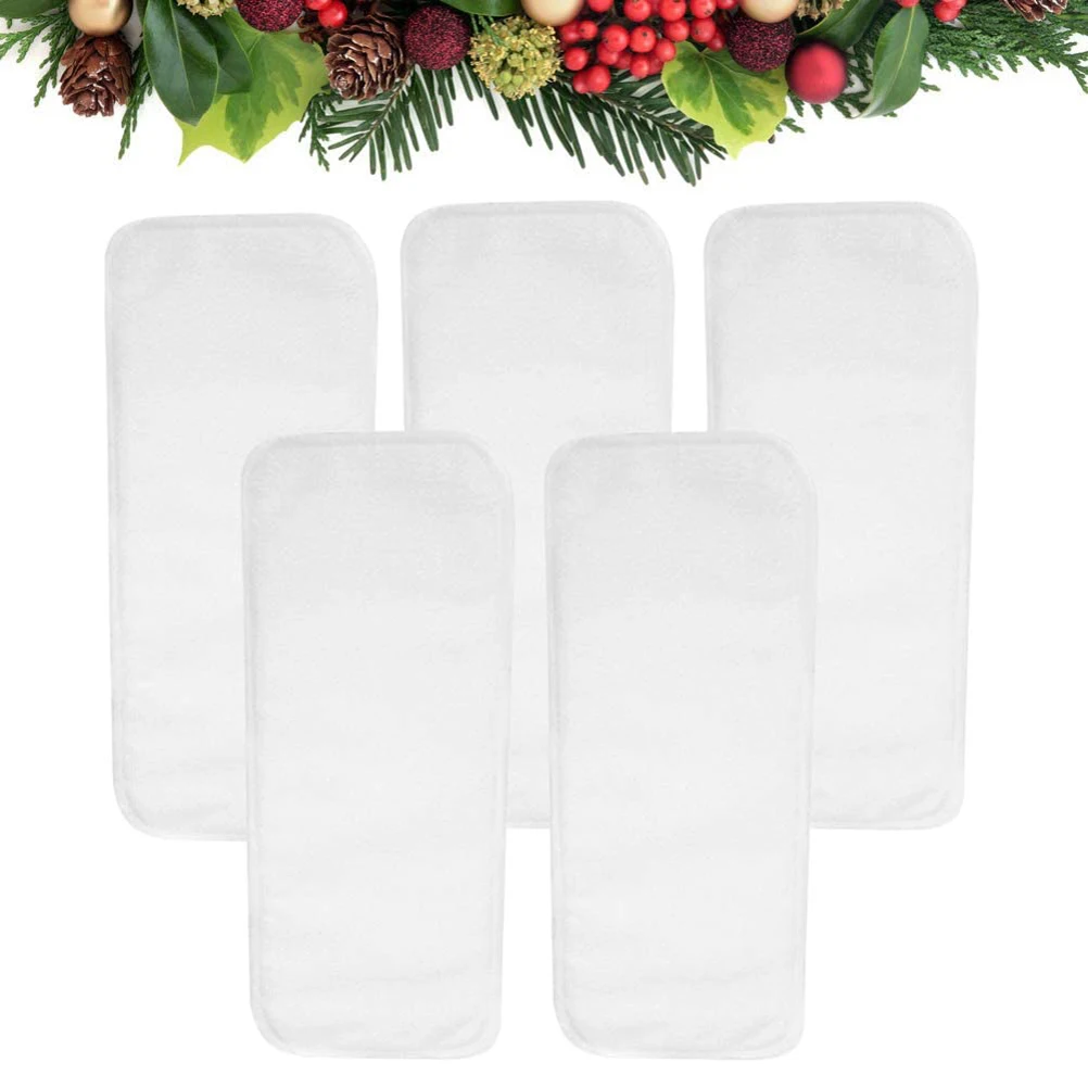 10 шт. моющийся многоразовый 3 Слои пеленки вставки из сверхтонкого волокна карман