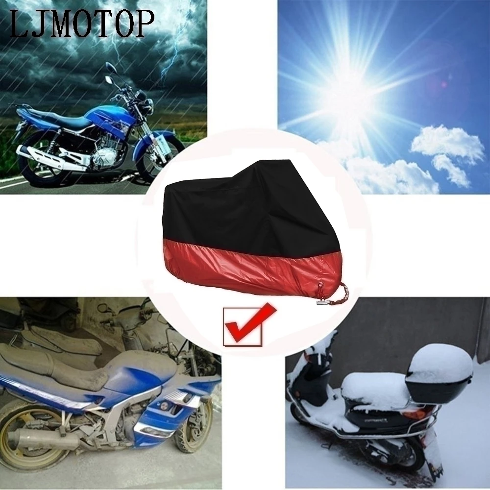 

Motorcycle Cover Universal Outdoor Uv Protector Dustproof Rain Cover for Yamaha BT1100 XJR400 MT07 09 10 FZ07 09 FZ6 FAZER