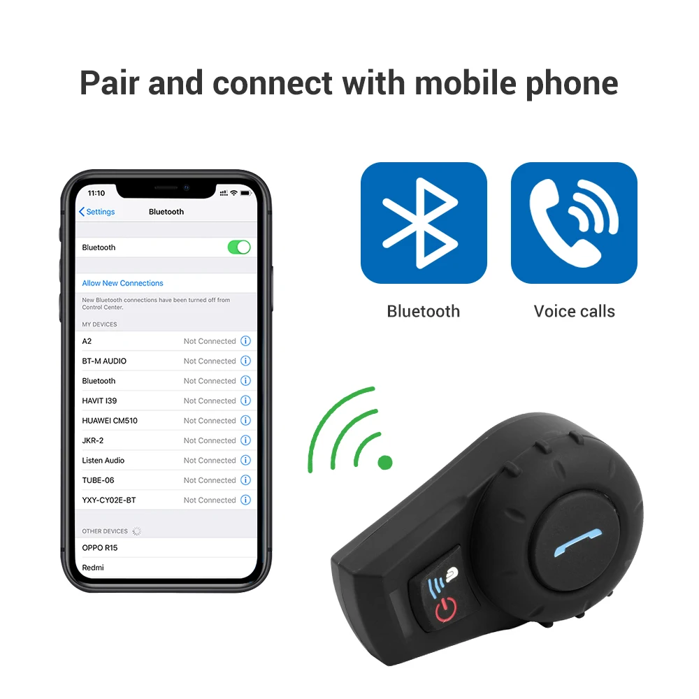 AOSHIKE 1 шт. мотоциклетный шлем Bluetooth домофон FDCVB водонепроницаемая мотоциклетная