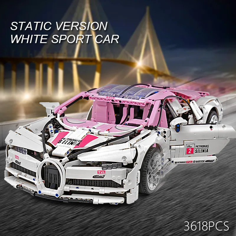 

New Lepinblocks 20086 Mini Bugatti Car Compatible 42083 The Pink Speed Race Car Set Building Blocks Bricks Toys Birthday Gift