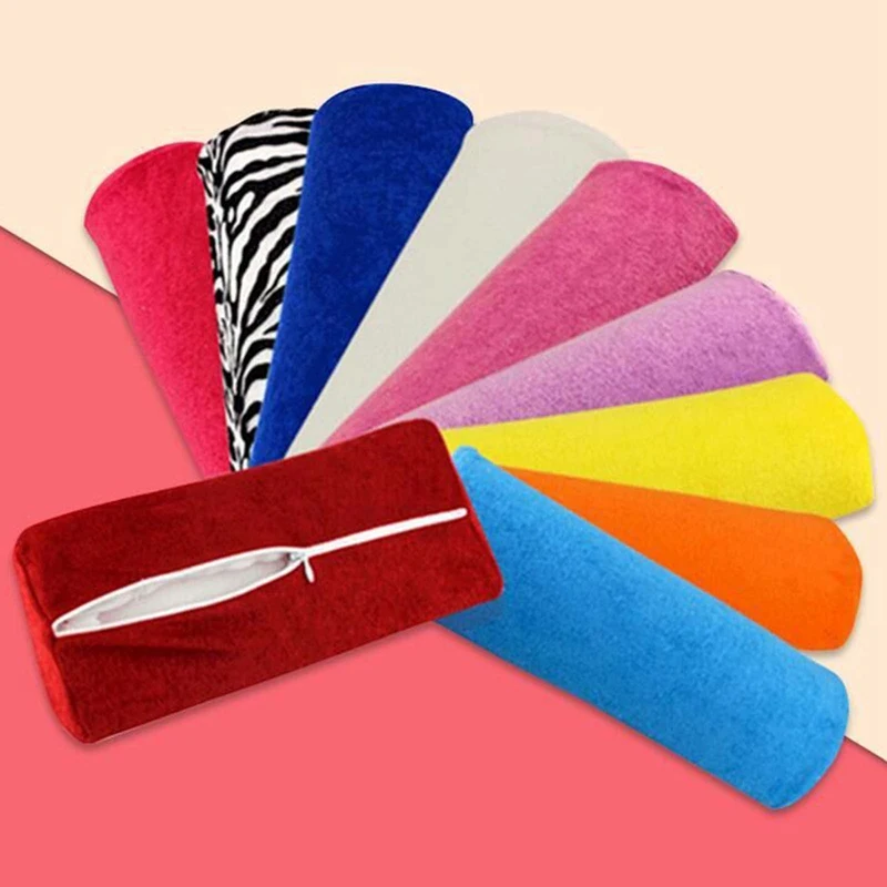

10 Colors Soft Hand Palm Rest Manicure Table Washable Hand Cushion Pillow Holder Arm Rests Nail Art Stand for Manicure Pillow