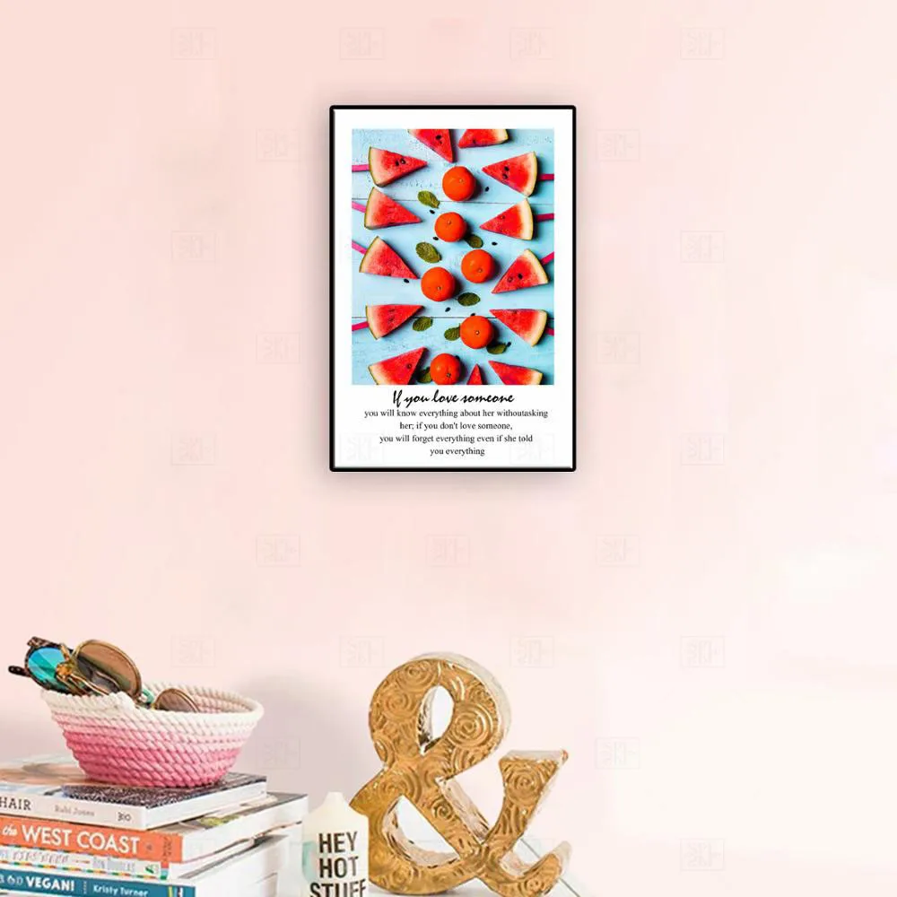 Современная роспись фрукты арбуз искусство на стену в столовой декор для