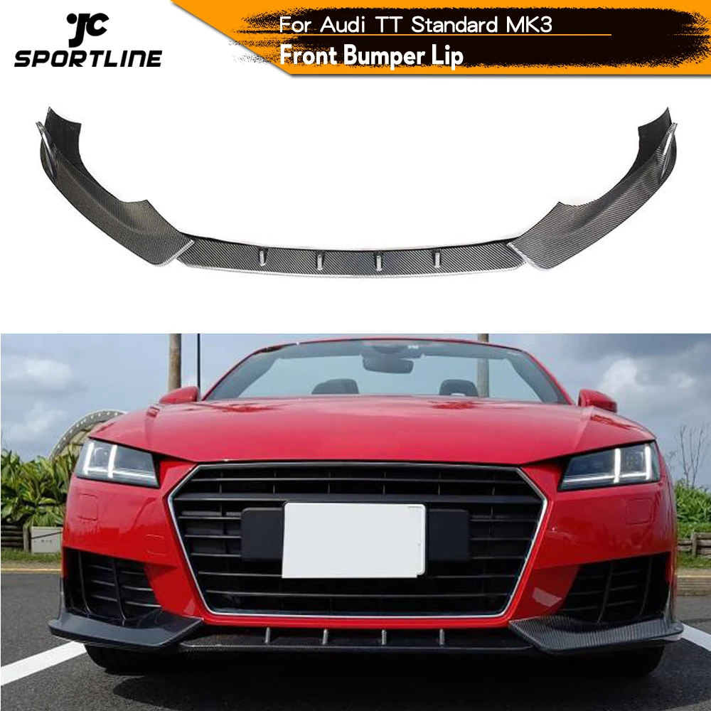 

Carbon Fiber Front Bumper Lip Spoiler Splitters for Audi TT Standard 2015 - 2018 Carbon Fiber Front Bumper Lip Spoiler FRP