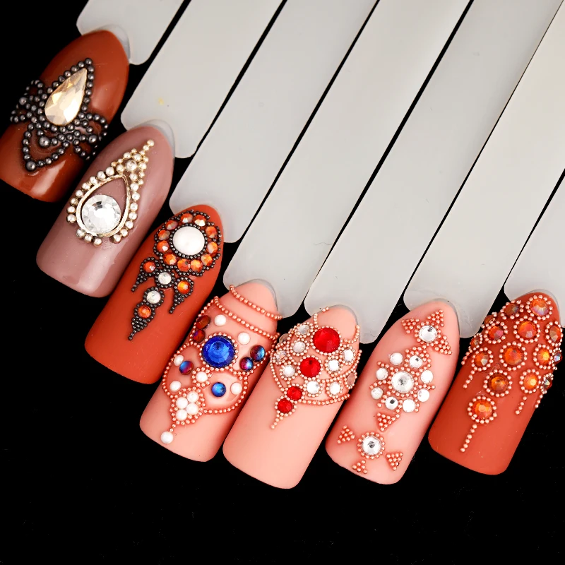 Миниатюрные маленькие бусины для ногтей 0 6 мм искусственная кожа из нержавеющей