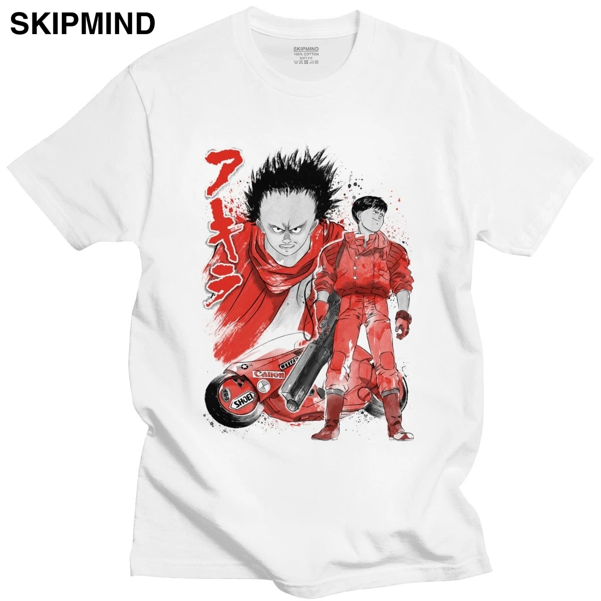 Модные мужские футболки Нео Токио хлопковая Футболка с круглым вырезом летние