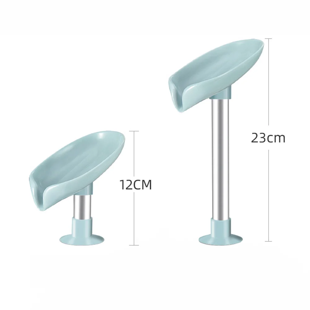 

Leaf-Shaped Soap Box Soap Dish Suction Cup Stand Soap Holder Bathroom Drain Rack Laundry Soap Box Storage Bathroom Accessories