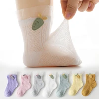 baby socks spring and summer mesh thin breathable baby for boy socks glass silk socks for girl clothes loose mouth newborn socks